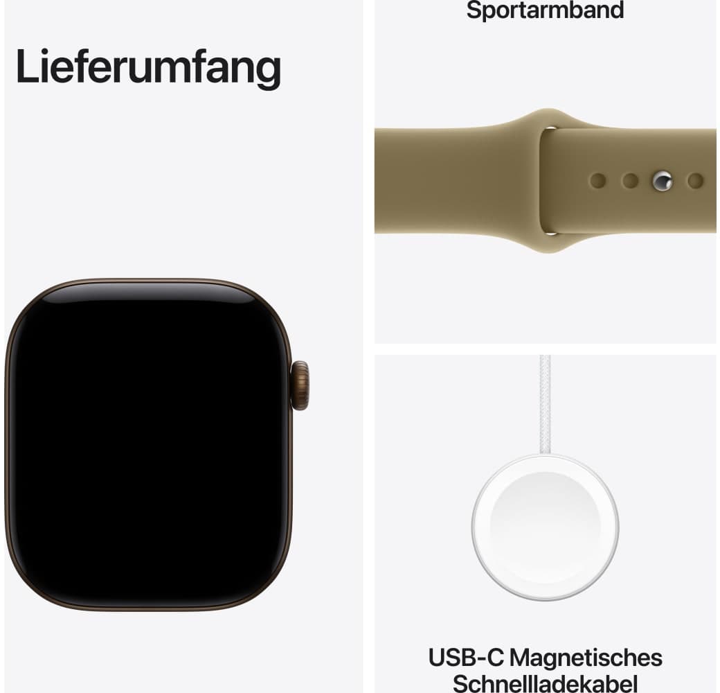 Olive Apple Series 12 GPS + Cellular, Aluminium Case, Sport Band M/L, 46mm.3