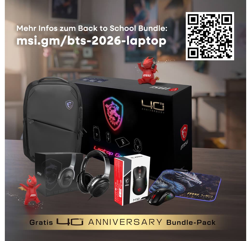 Black MSI Cyborg 17 B2RWFKG-056 Gaming Laptop - Intel® Core™ 7-240H - 16GB - 512GB SSD - NVIDIA® GeForce® RTX™ 5060 - German (QWERTZ).13
