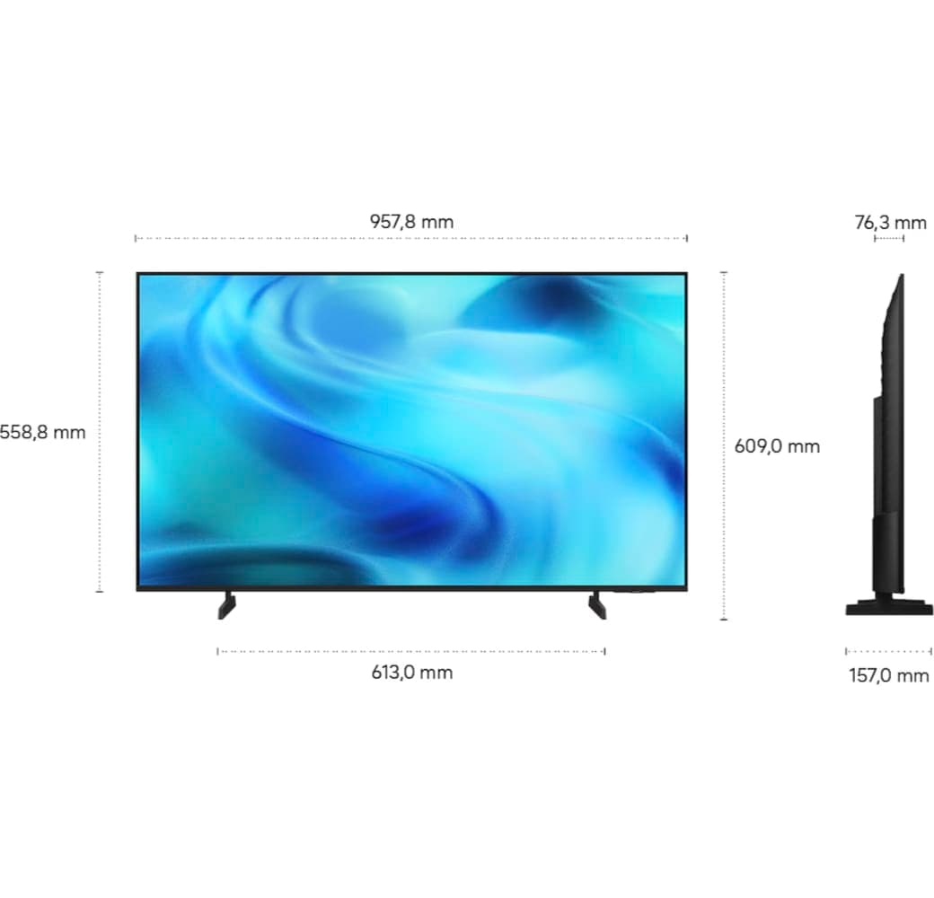 Schwarz Samsung GU43U7079HUXZG - TV 43" UHD 4K.5
