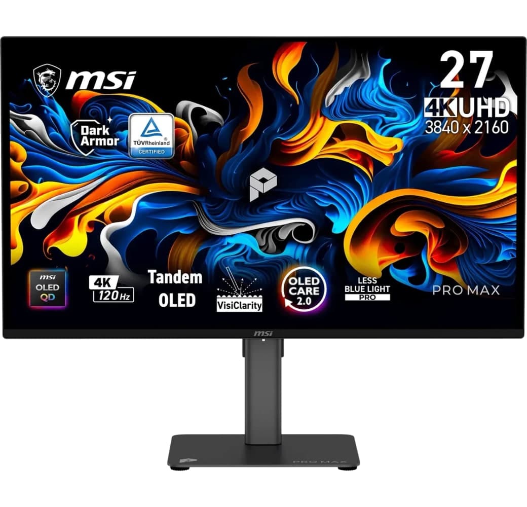 Black MSI PRO MAX 271UPX12G Display - 27" - 4K UHD (3840 x 2160) - PROMAX271UPX12G.1