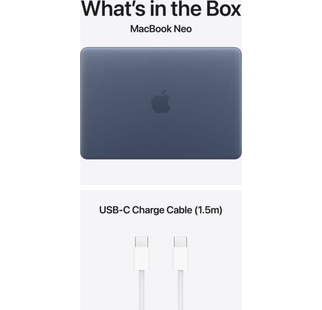 Índigo Portátil Apple MacBook Neo de 13" - Procesador A18 Pro de 6 núcleos - 8 GB de RAM - SSD de 256 GB - CPU de 5 núcleos - Teclado español (QWERTY).3