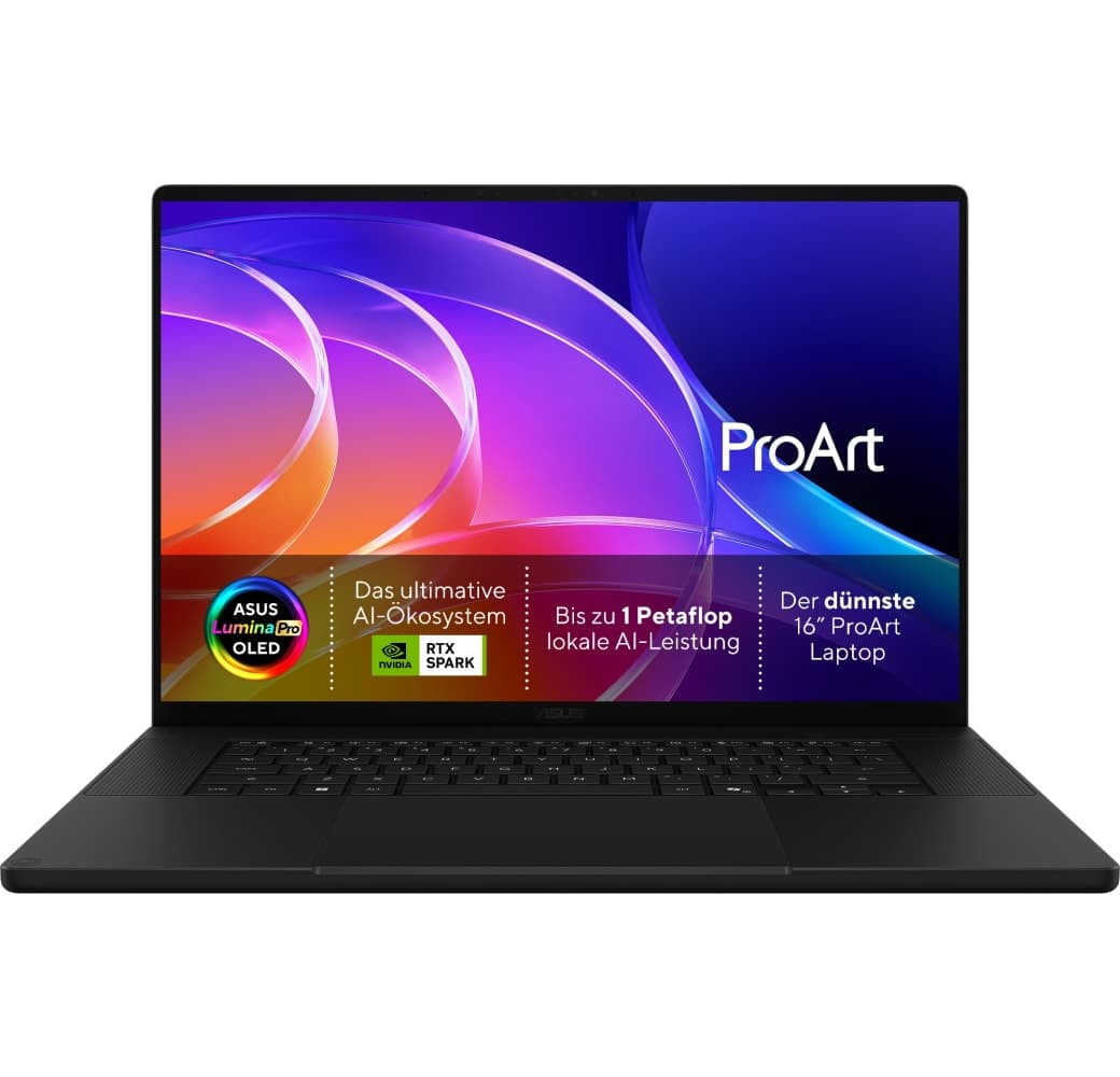 Black ASUS ProArt P16 H7607BA-SE176X Laptop - NVIDIA® RTX Spark™-N1X0 - 64GB - 1TB SSD - NVIDIA® Blackwell RTX GPU - German (QWERTZ).1