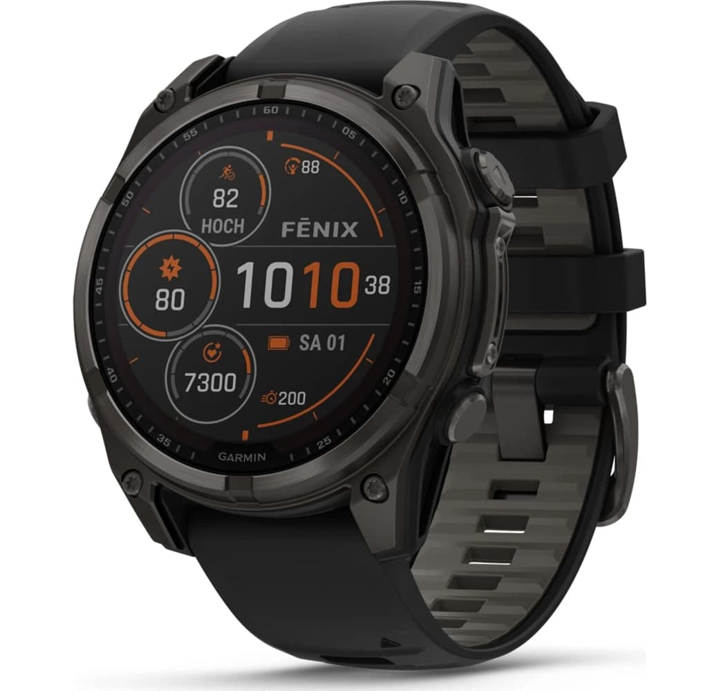 Graphite Garmin Fēnix® 8 Solar Smartwatch, Titanium case, 47mm.1