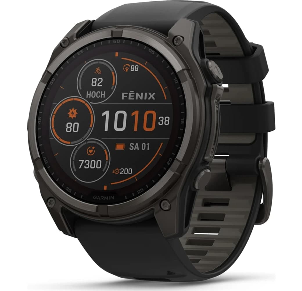 Grafiet Garmin Fēnix® 8 Solar Smartwatch, titanium kast, 51 mm.1