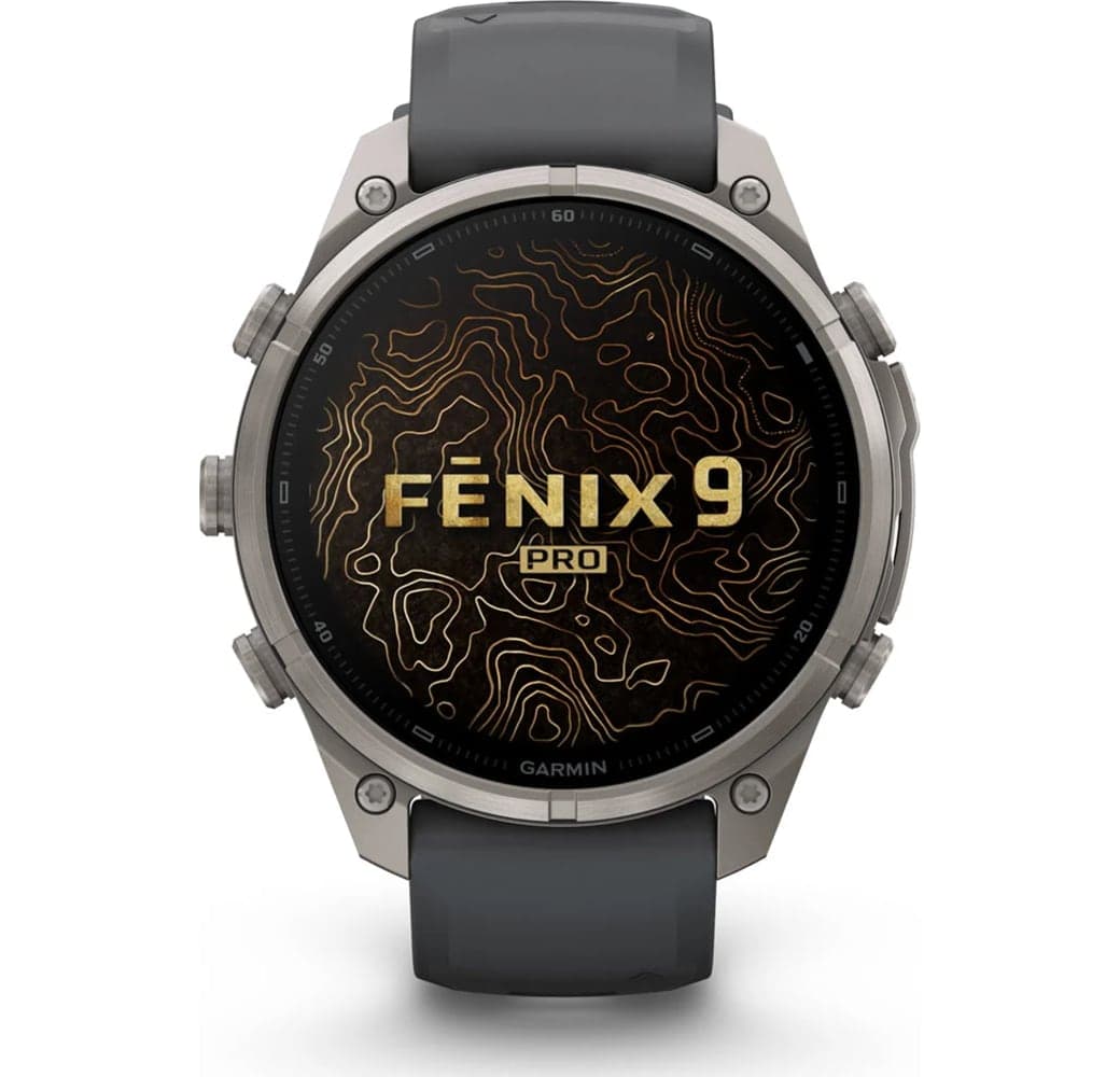 Grafiet Garmin Fenix 9 Pro InReach (LTE) smartwatch, titanium kast, 47 mm.2
