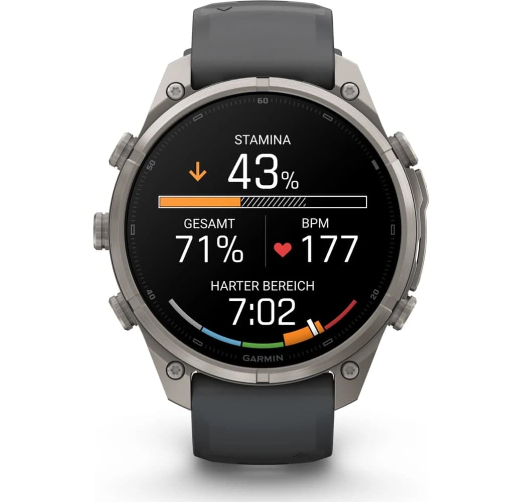 Grafiet Garmin Fenix 9 Pro InReach (LTE) smartwatch, titanium kast, 47 mm.4