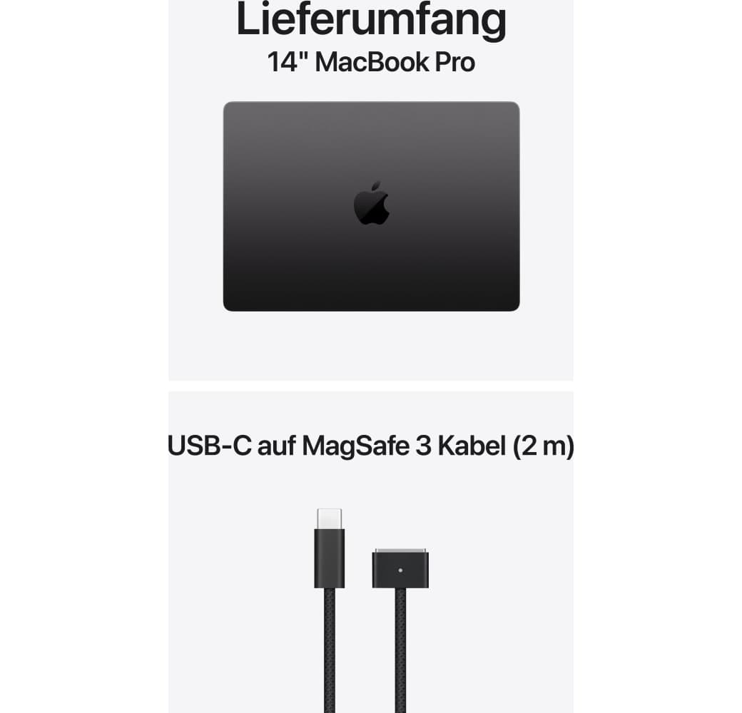 Space Black Apple MacBook Pro 14‘‘ Laptop - M6 12-Core - 16 GB - 1 TB SSD - 12-Core-CPU - Deutsch (QWERTZ).5