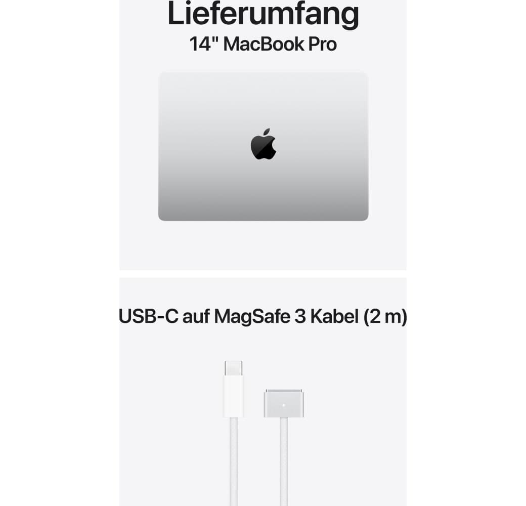 Silver Apple MacBook Pro 14‘‘ Laptop - M6 12-core - 24GB - 1TB SSD - 12-core CPU - German (QWERTZ).5