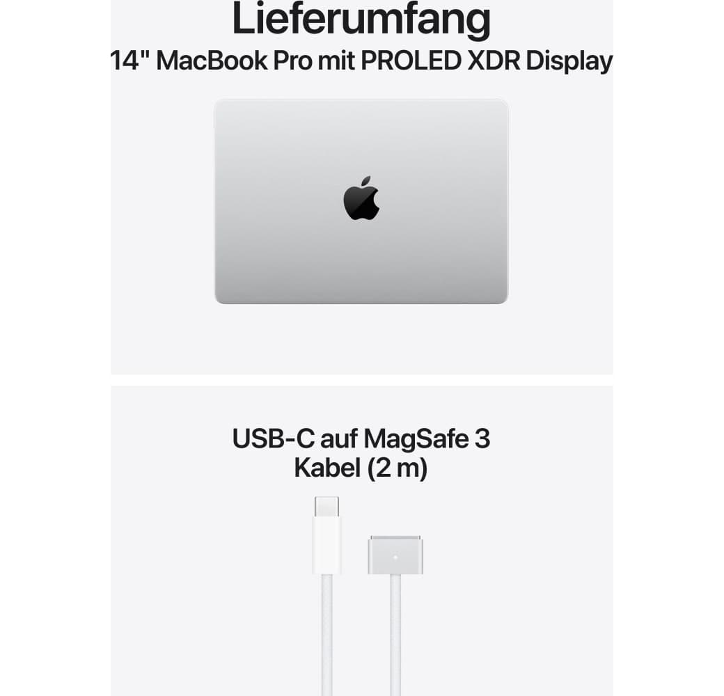 Silber Apple MacBook Pro 14" PROLED Laptop - M5 Pro 15-Core - 24 GB - 1 TB SSD - 16-Core CPU - Deutsch (QWERTZ).6