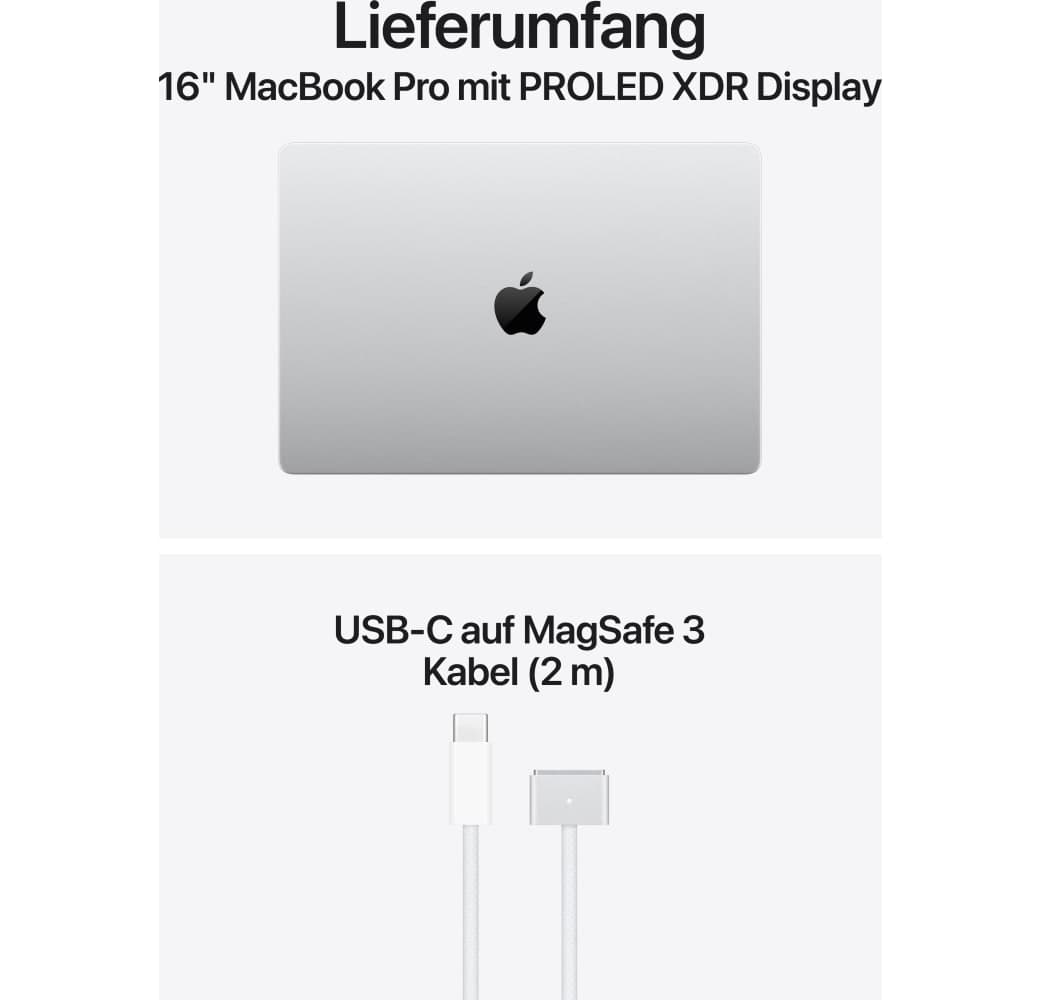 Silber Apple MacBook Pro 16" PROLED Laptop - M5 Pro 18-Core - 48 GB - 1 TB SSD - 20-Core-CPU - Deutsch (QWERTZ).6
