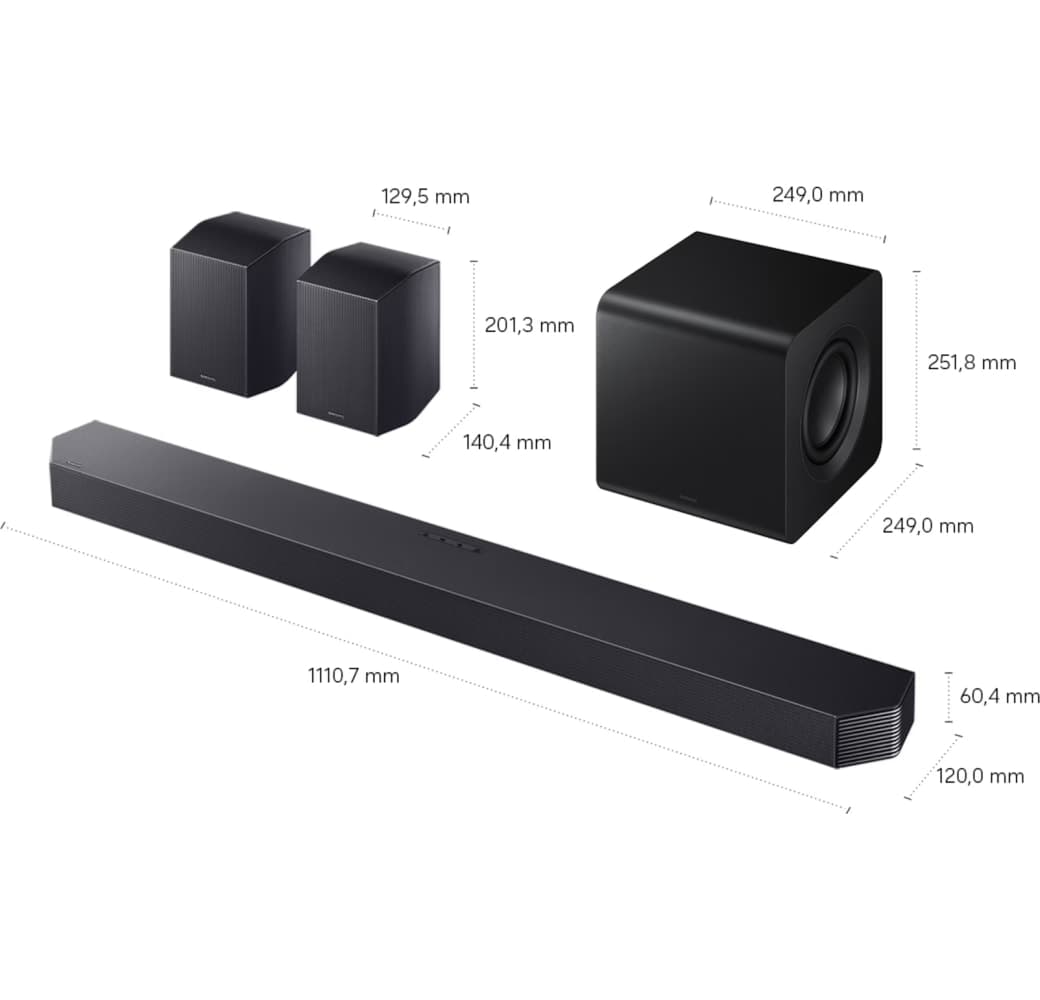 Zwart Sistema de barra de sonido Samsung HW-Q935GH/ZG.3