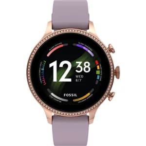 Fossil Gen 6, Stainless Steel Case & Silicone Band, 42mm